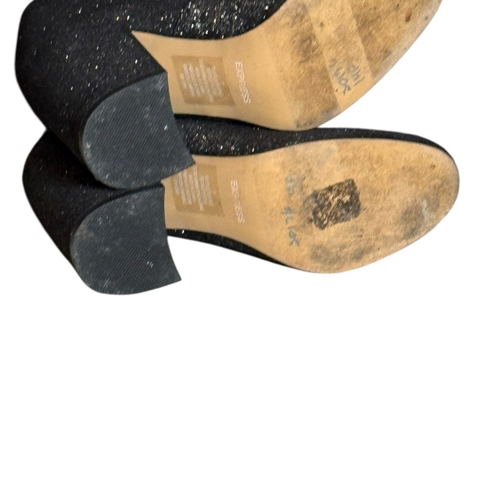 Express Glitter Ankle Booties 7 - Picture 9 of 9